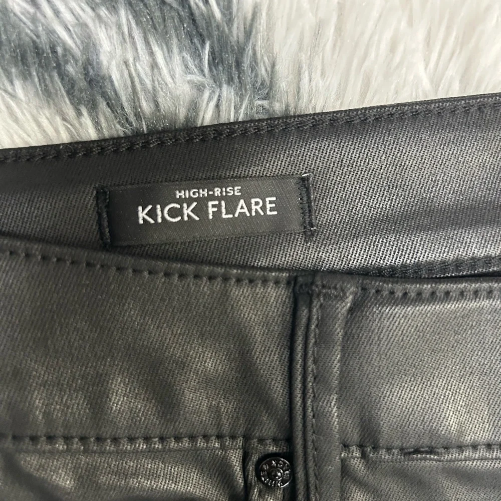 WHBM Coated Kick Flare Jean Size 14 NWT - Picture 3 of 5